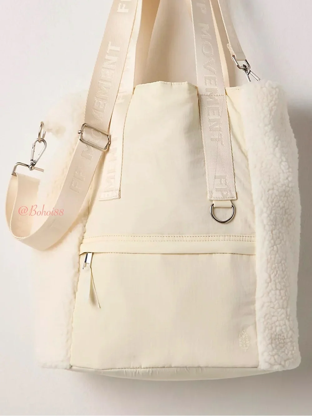NWT Free People Slopes Sherpa Bucket Bag